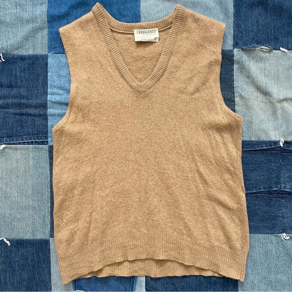 70s vtg lord jeff sweater vest wool size M
